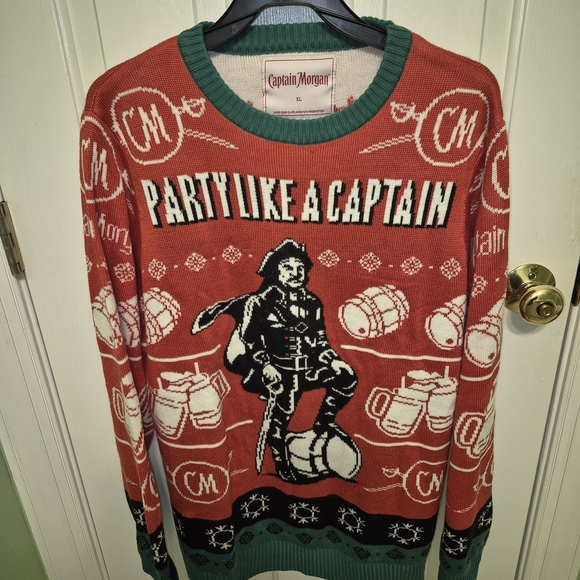 Other - Captain Morgan Men's Ugly Christmas Sweater Size XL